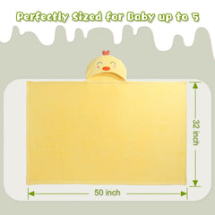 WODHOY toddler towel uses soft microfiber for cloud-like softness against delicate skin.