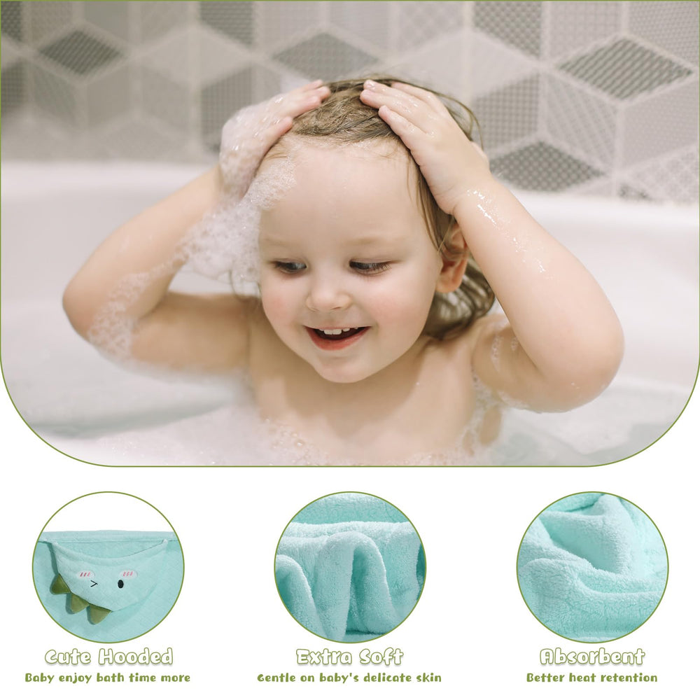 WODHOY baby towels are machine washable for easy cleanup.