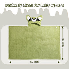 WODHOY ultra-soft coral fleece towel for newborn-friendly softness.