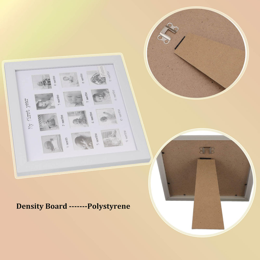 WOHPNLE Baby's First Year Frame milestone layout makes milestones easy to follow
