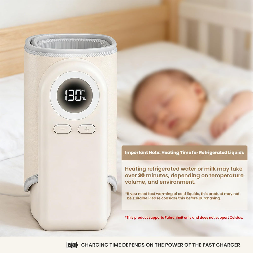Woitury compact bottle warmer in a travel bag for portability