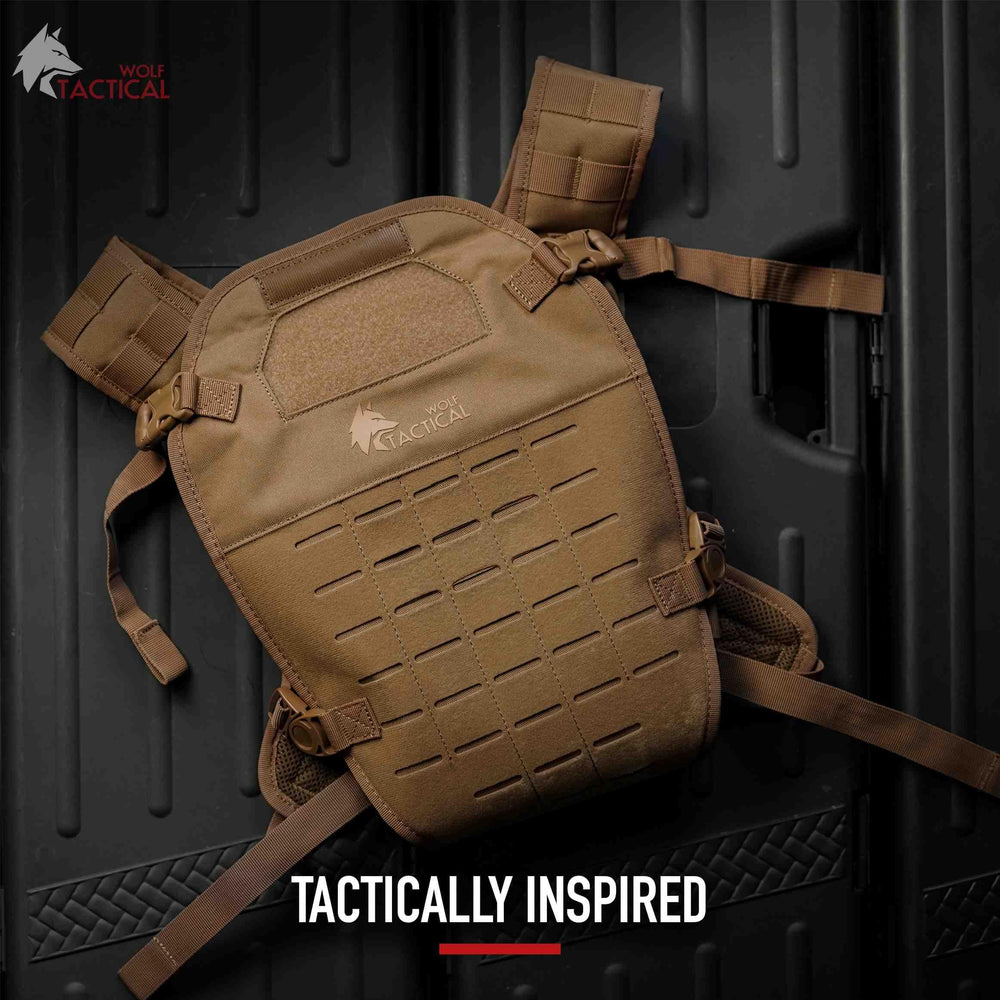 Wolf Tactical toddler-carrier shoulder-straps distribute weight for comfort
