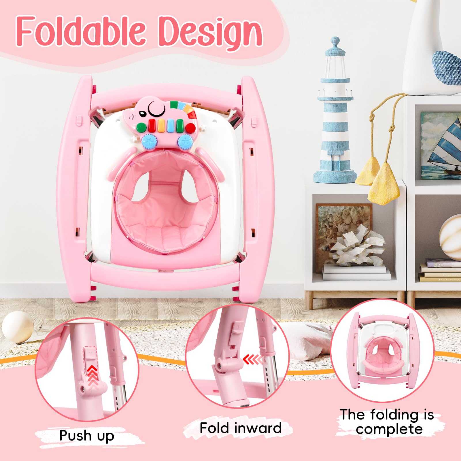Wolfcode 5-height adjustable positions tailor height for growing babies and comfortable seating.