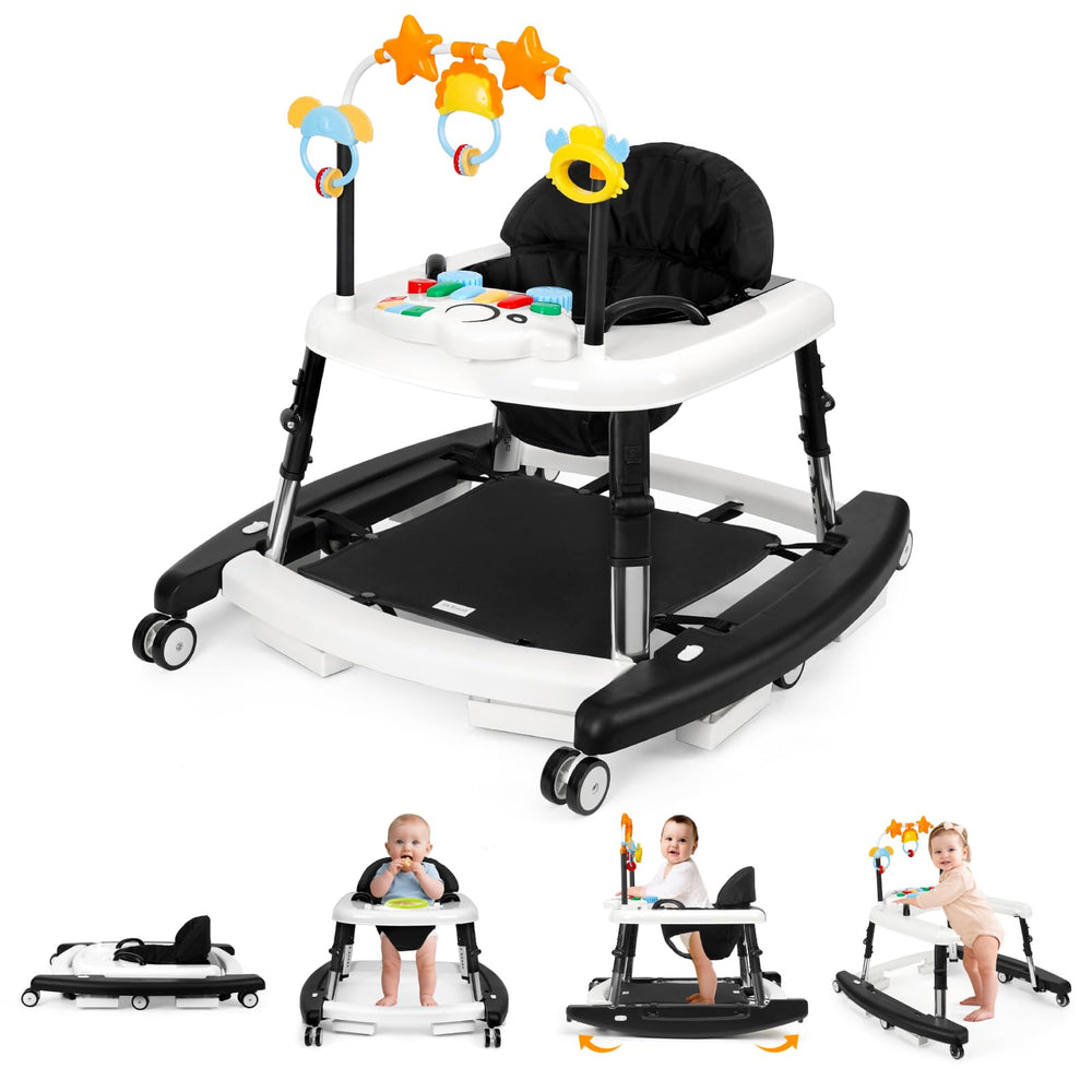Wolfcode 5-in-1 walker folded for compact storage and travel convenience