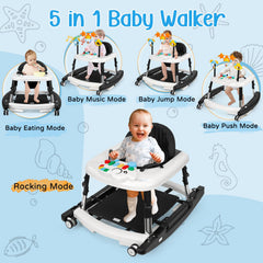 Wolfcode 5-in-1 walker unfolded for easy setup and playtime