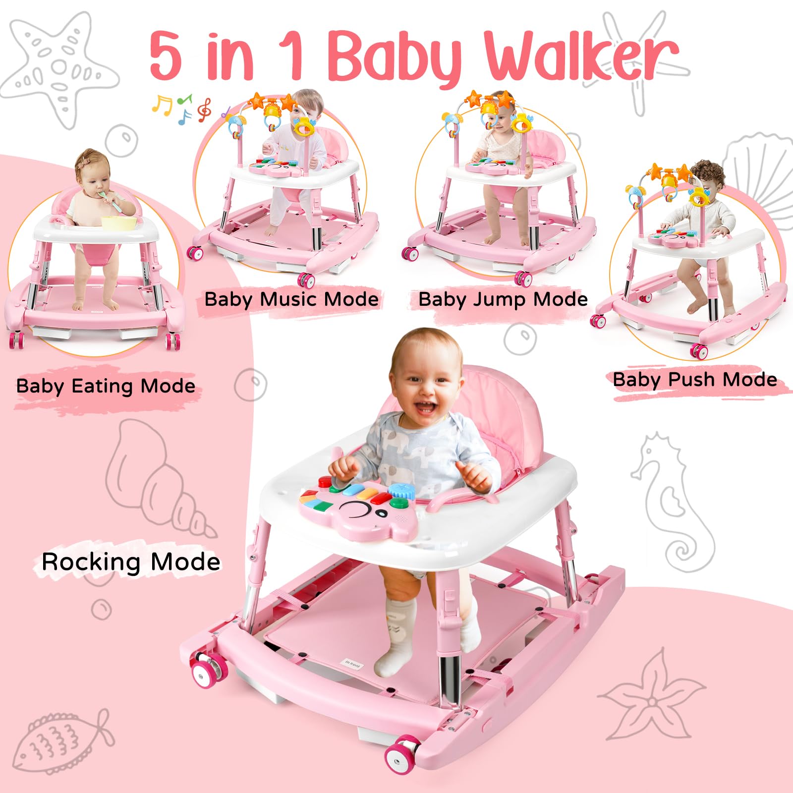 Wolfcode activity panel with colorful toys boosts sensory play for infants.