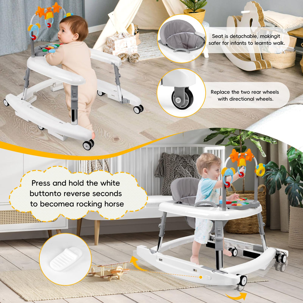 Wolfcode walker height-adjustment-system ensures comfortable fit as baby grows.
