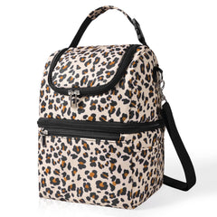 Wolka breast milk cooler bag opened with organized compartments for bottles and accessories