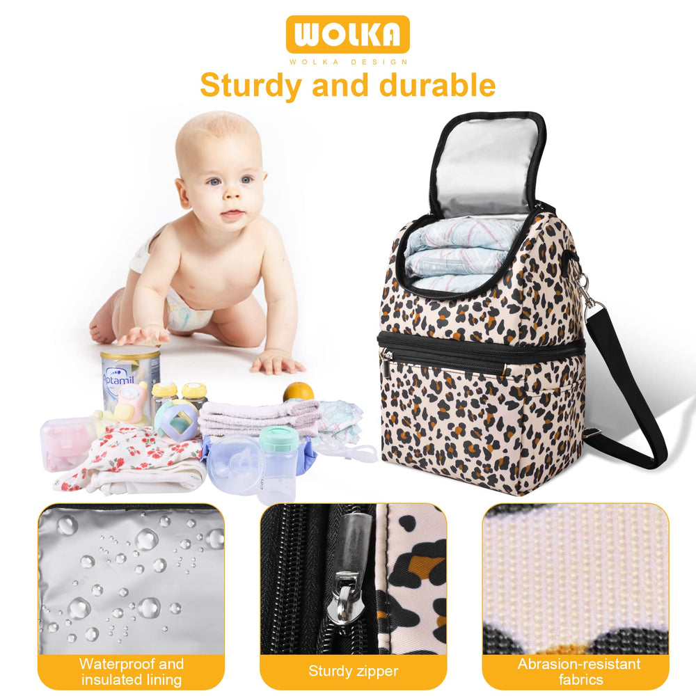 Wolka breast milk cooler bag stroller buckle for hands-free transport