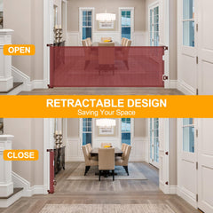 WOMHOM 100-inch wide gate extended for large openings.