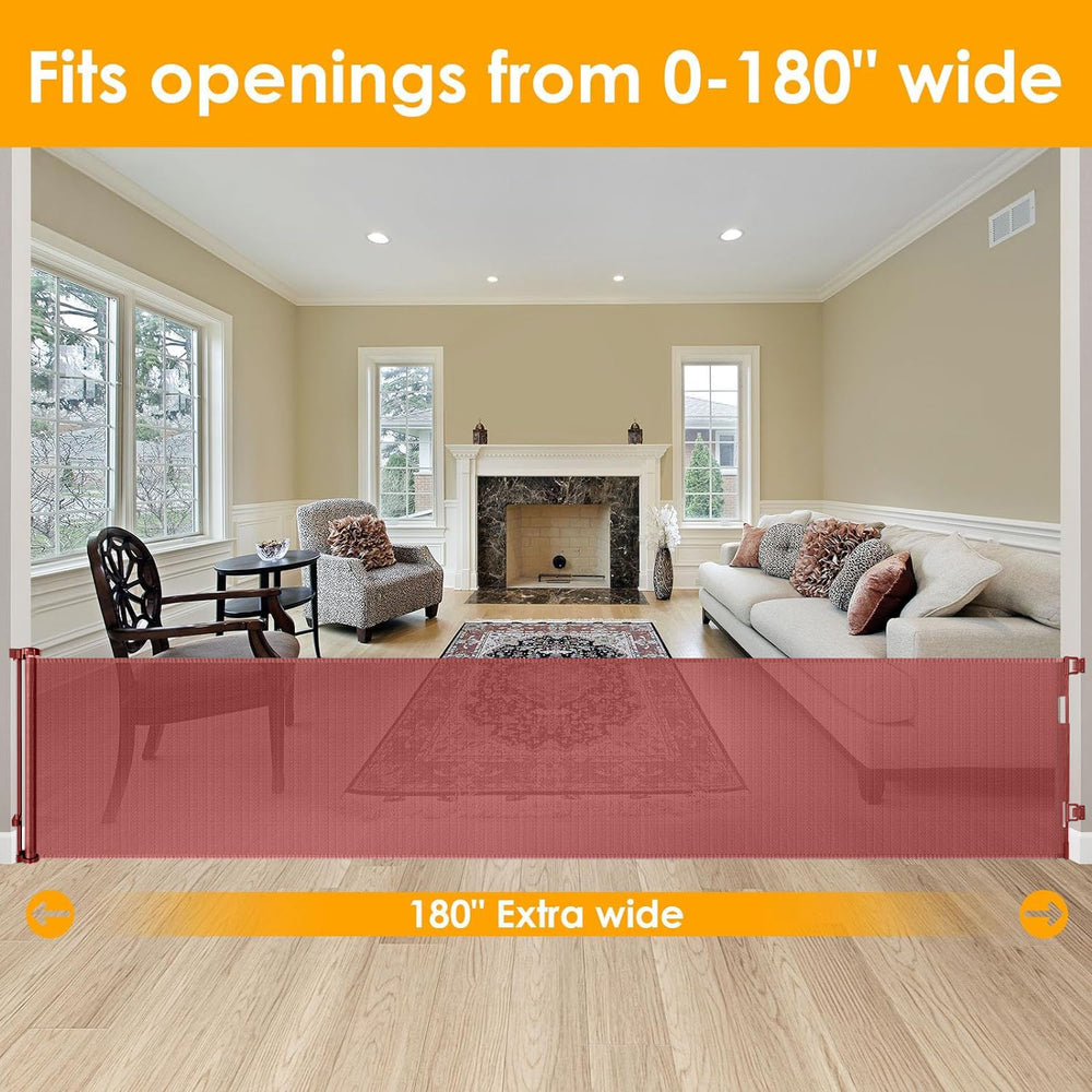 WOMHOM 35inch-tall gate in a doorway provides safe entry control