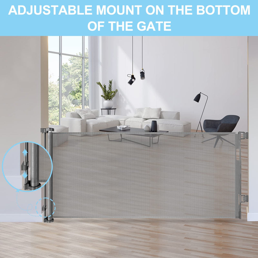 WOMHOM baseboard-adjustable-mount aligned to different baseboard heights.