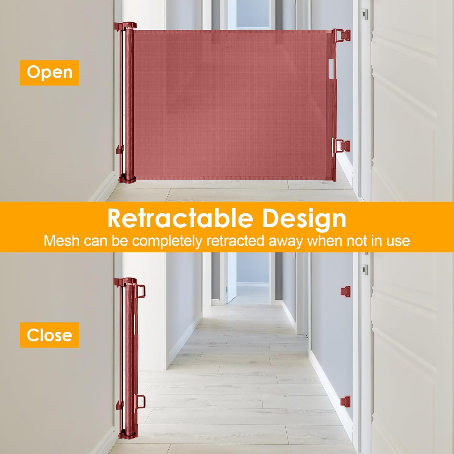 WOMHOM indoor outdoor gate on deck for versatile safety in any space.