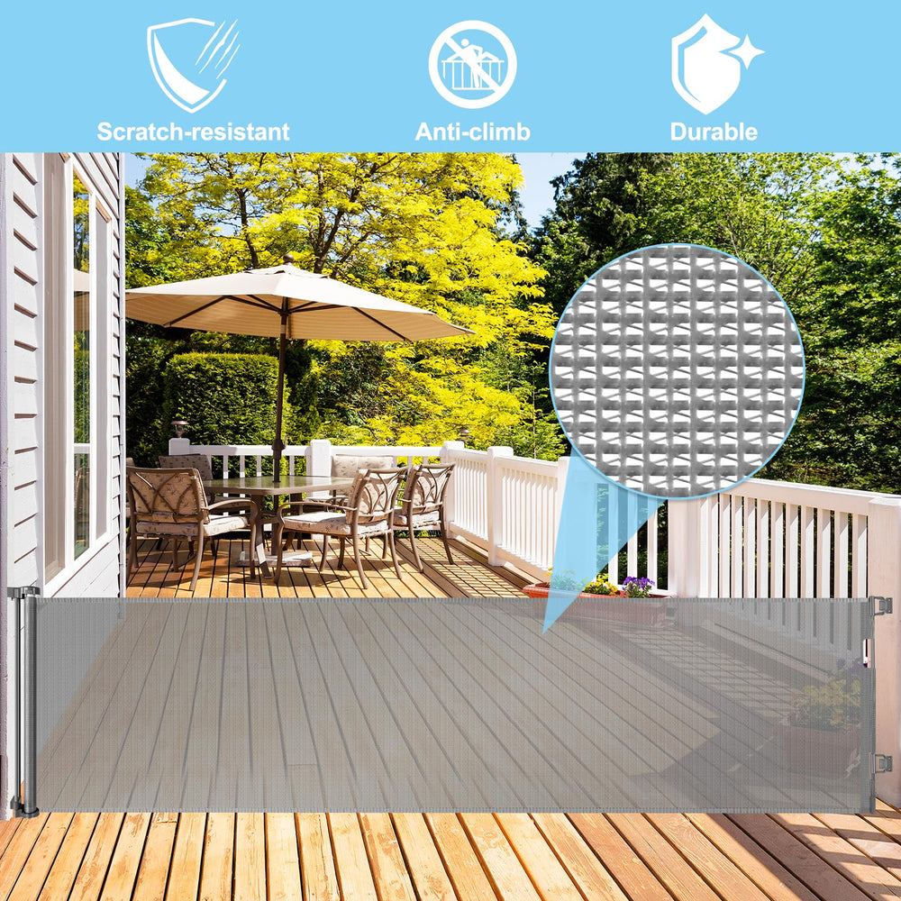WOMHOM mesh retractable mechanism keeps mesh tidy when not in use.