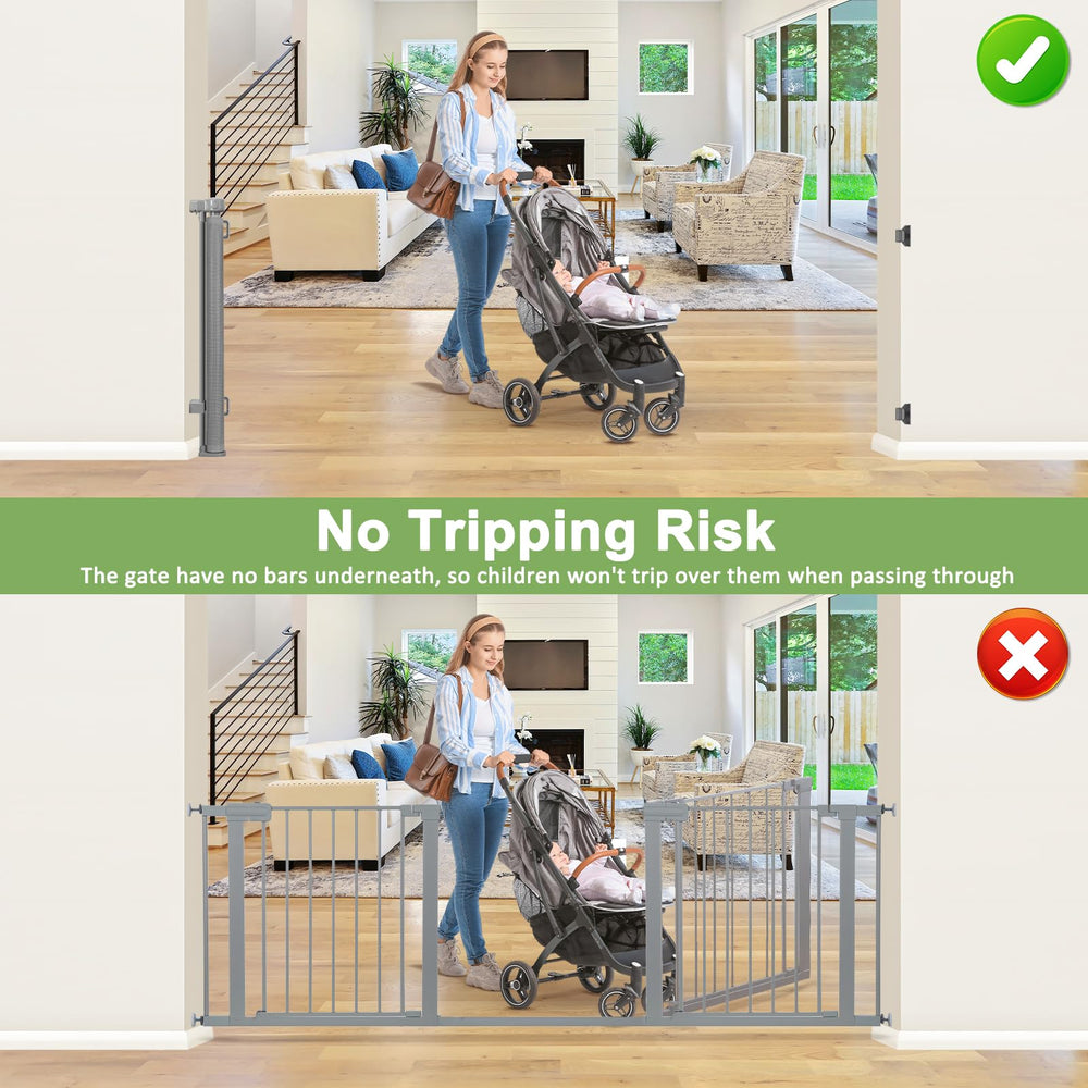 WOMHOM no-tripping design with clear passage reducing everyday trips.