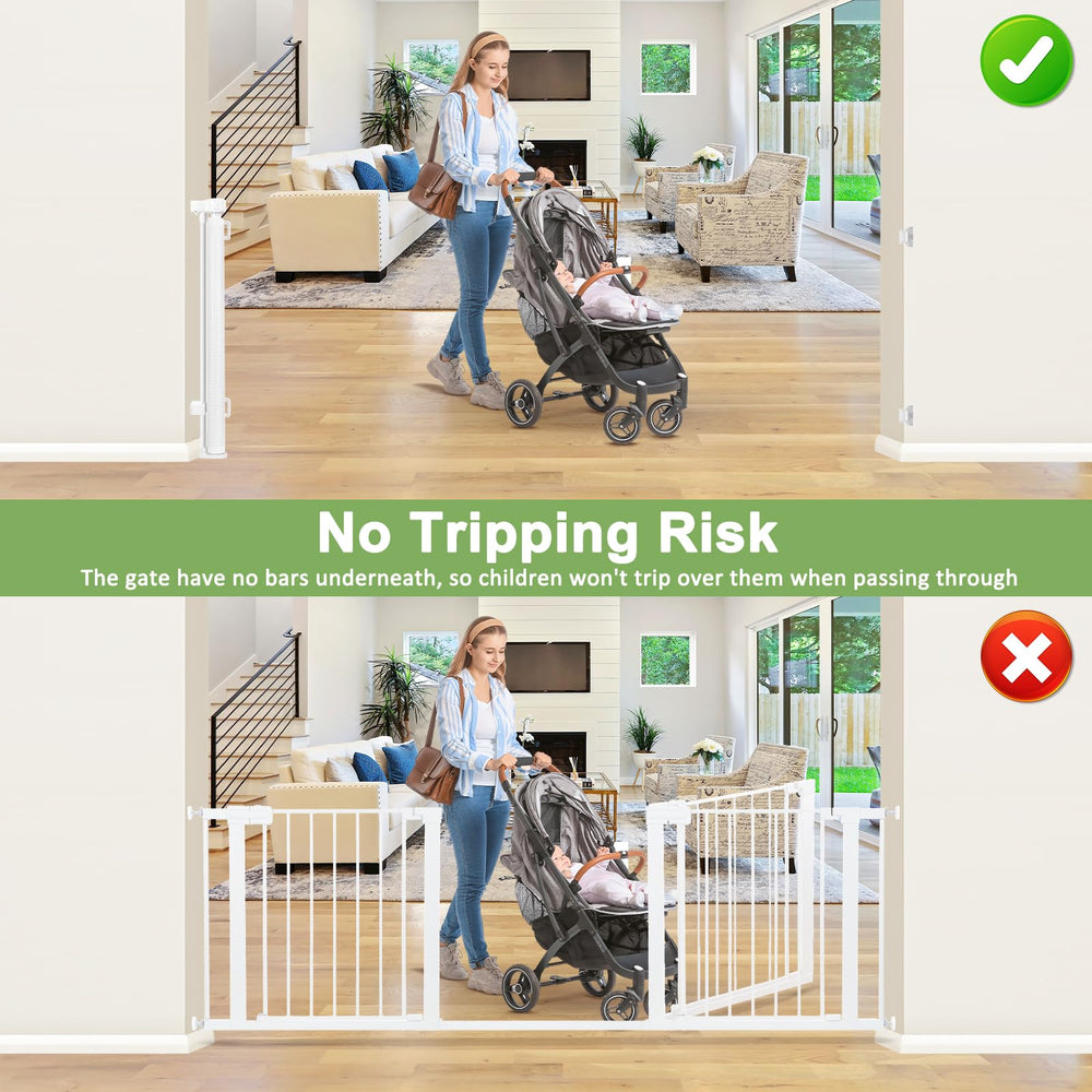 WOMHOM-no-tripping-underneath design minimizes under-bar gaps for safe passage.