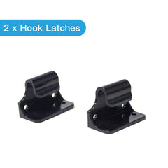 WOMHOM retractable gate big latches deliver added security and ease.