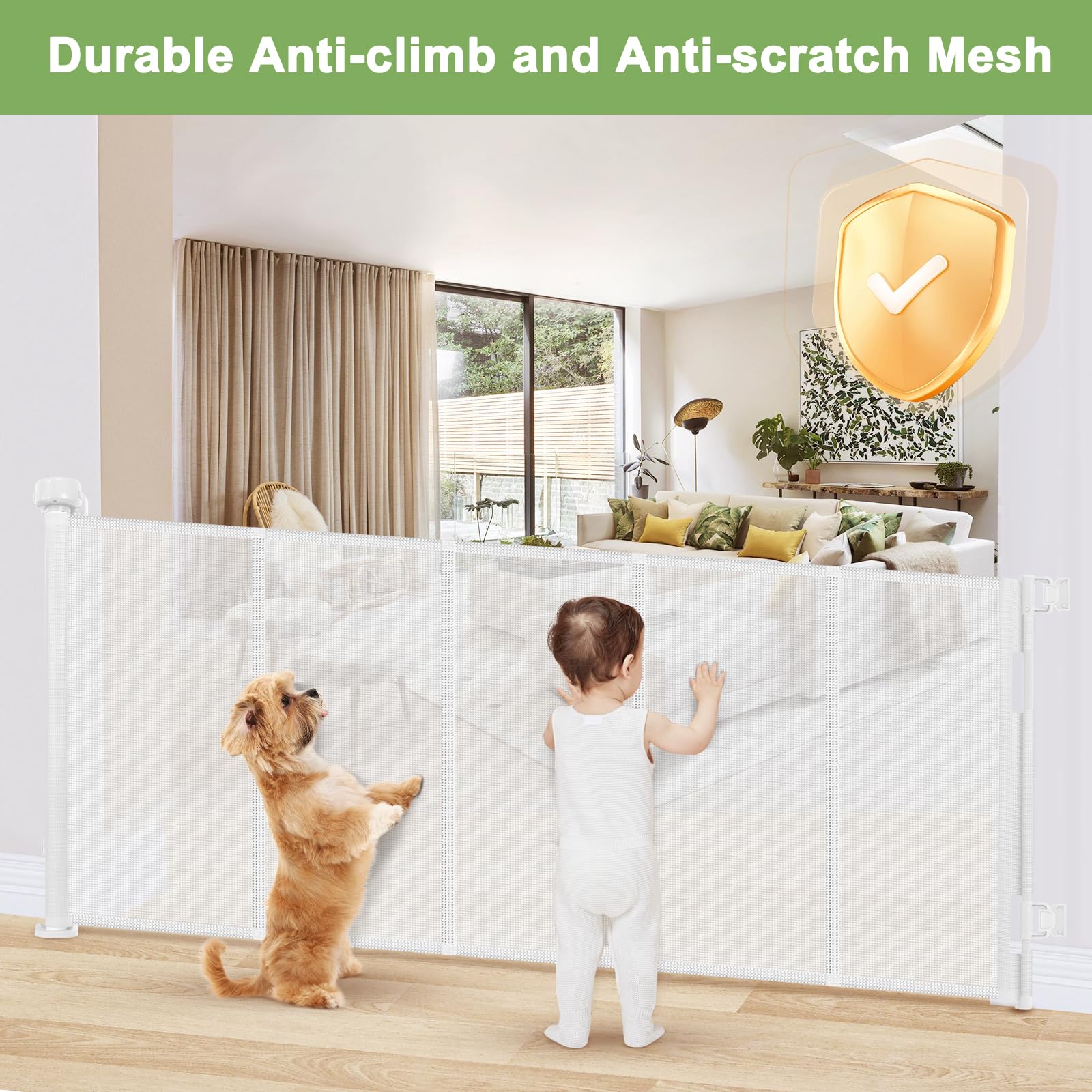 WOMHOM space-saving-design retracts neatly to preserve room aesthetics.