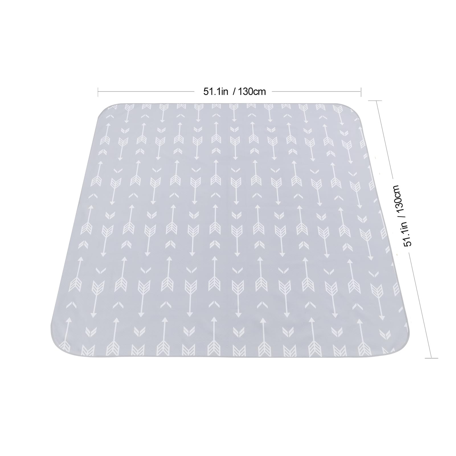 WOMUMON anti-slip back fabric keeps the mat in place on hardwood floors.
