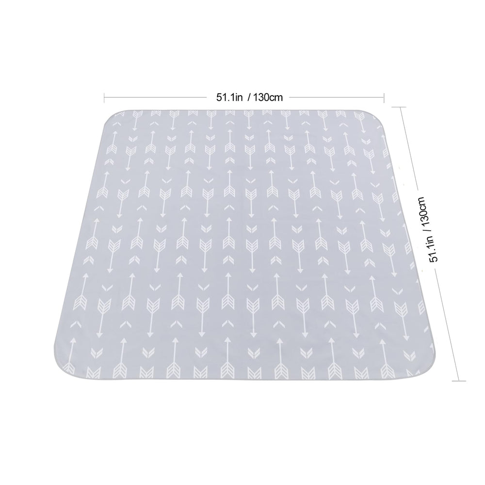 WOMUMON anti-slip back fabric keeps the mat in place on hardwood floors.