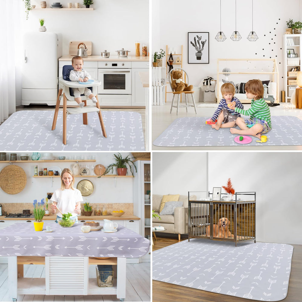 WOMUMON multi-use splat mat serves as picnic or craft table protector.