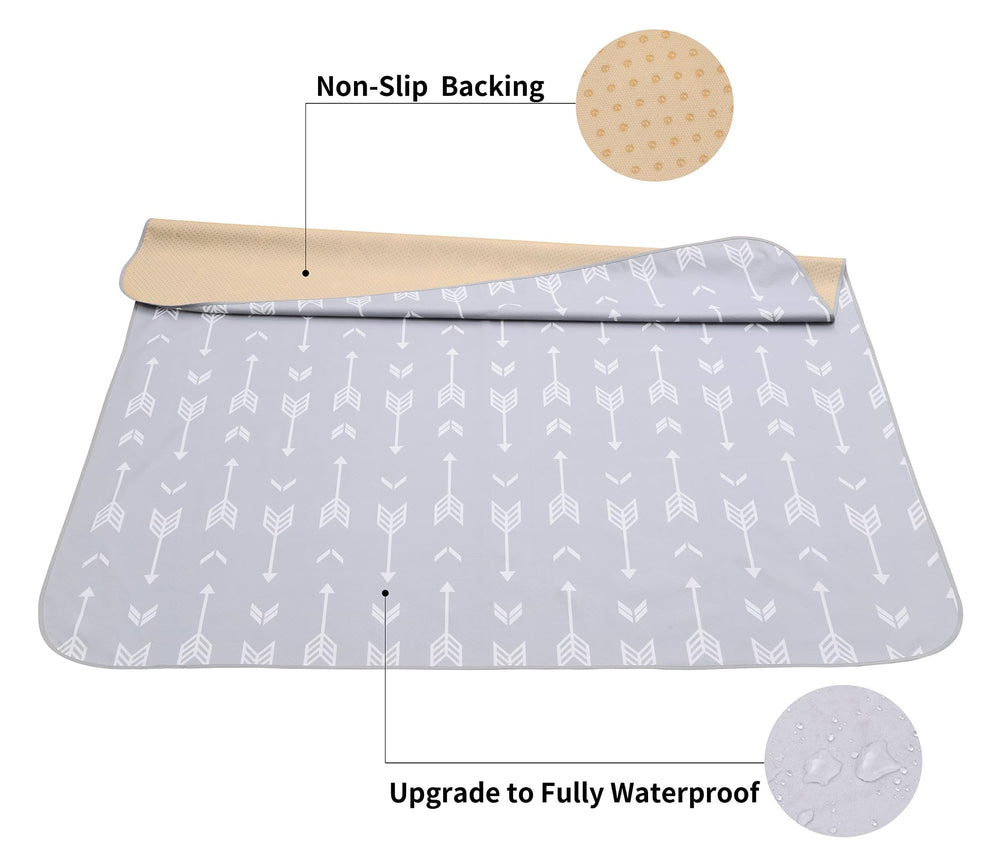 WOMUMON waterproof splash mat a wipe-clean surface for quick messes.