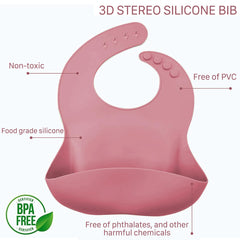 Womorista baby mealtime suction base pink image demonstrates stable dining