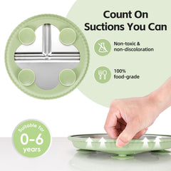 Womorista suction plate kids meal shows sturdy design for growing eaters
