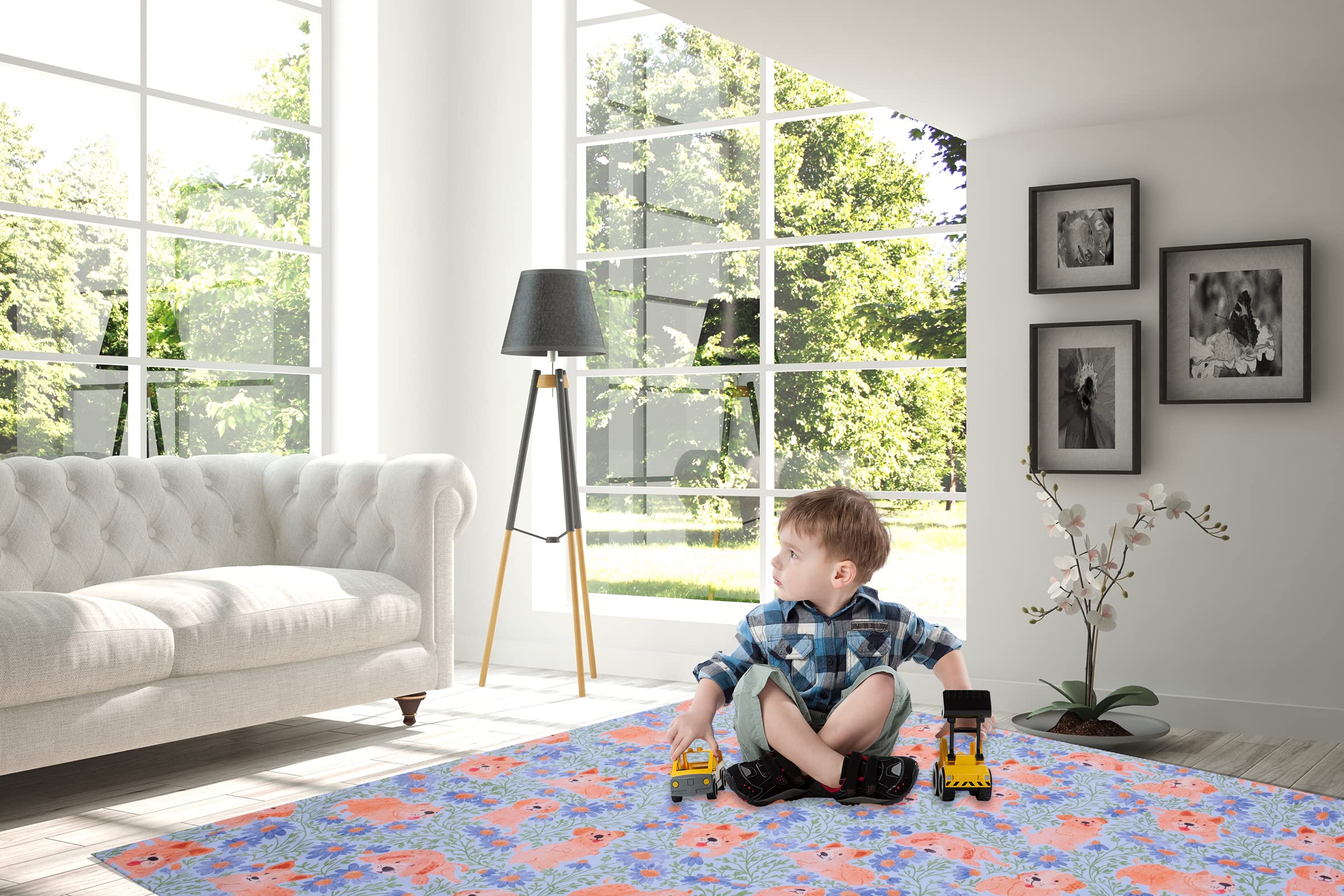 WOMUMON Machine-washable mat cleans easily after crafts and meals.