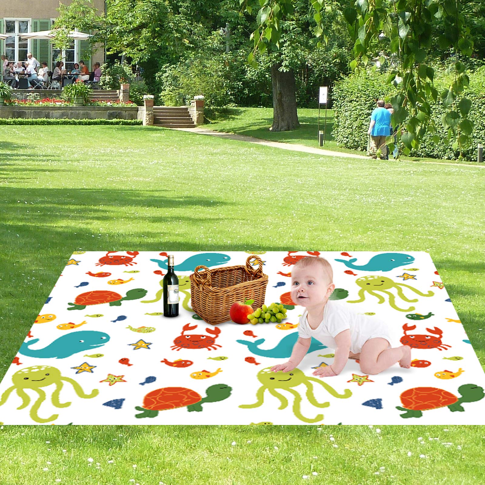 WOMUMON Seaworld design mat keeps kids' play areas clean and organized