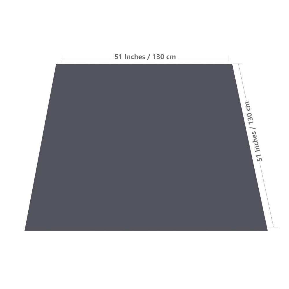 WOMUMON Splat Mat anti-slip backing keeps it in place on hardwood floors