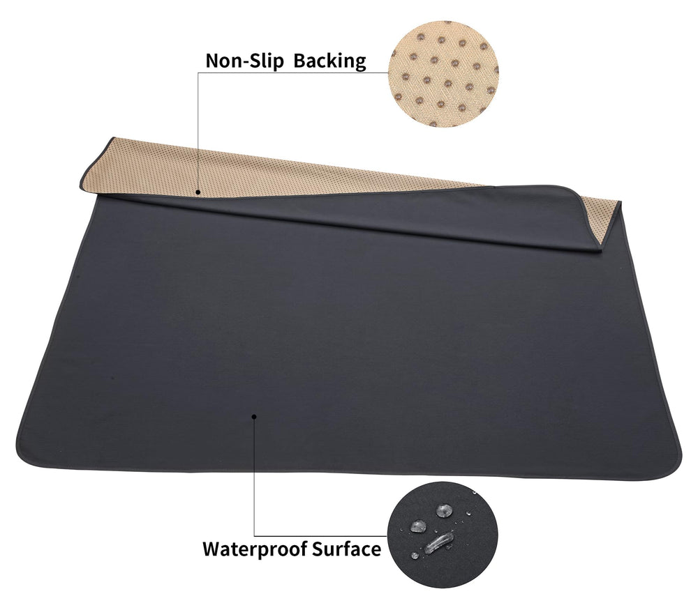 WOMUMON Splat Mat fully extended to 51x51 inches covers large spill zones