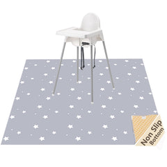 WOMUMON splat mat under high chair provides waterproof protection for mess-prone meals.