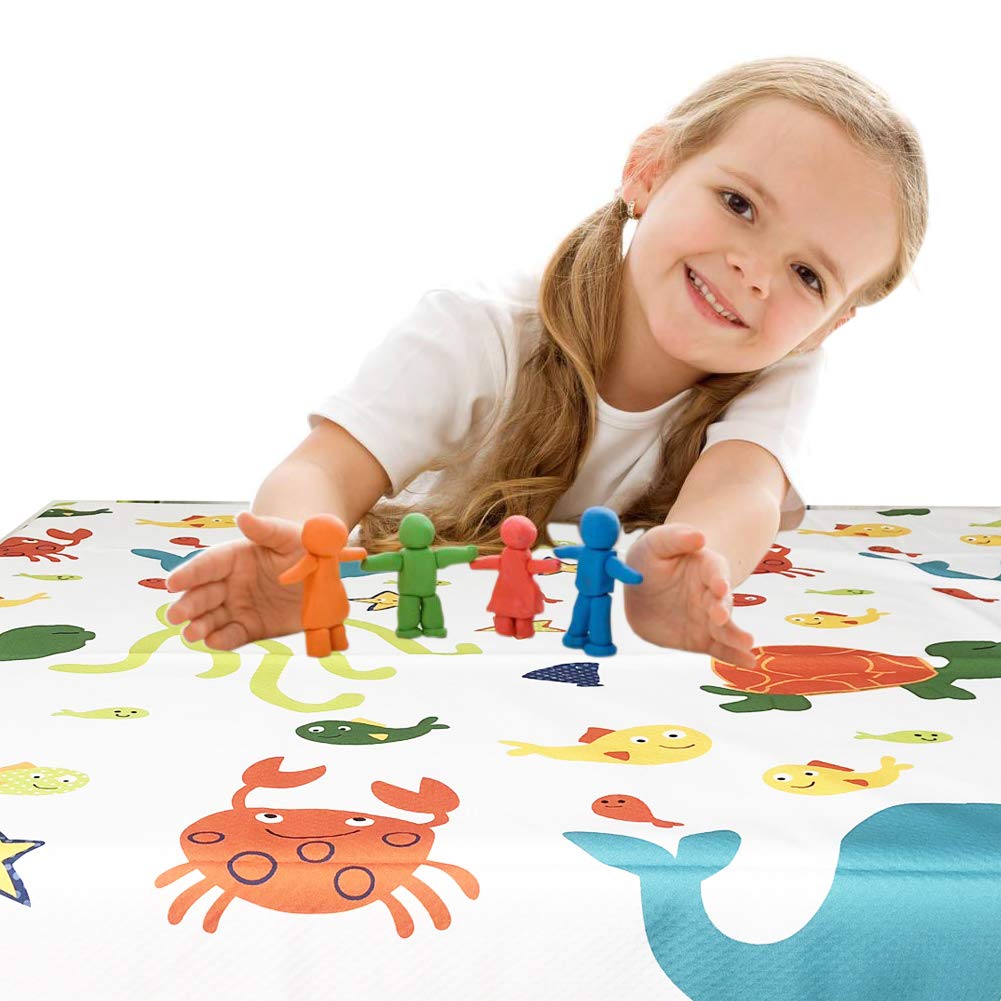 WOMUMON table cover for play doubles as a spill-proof craft surface