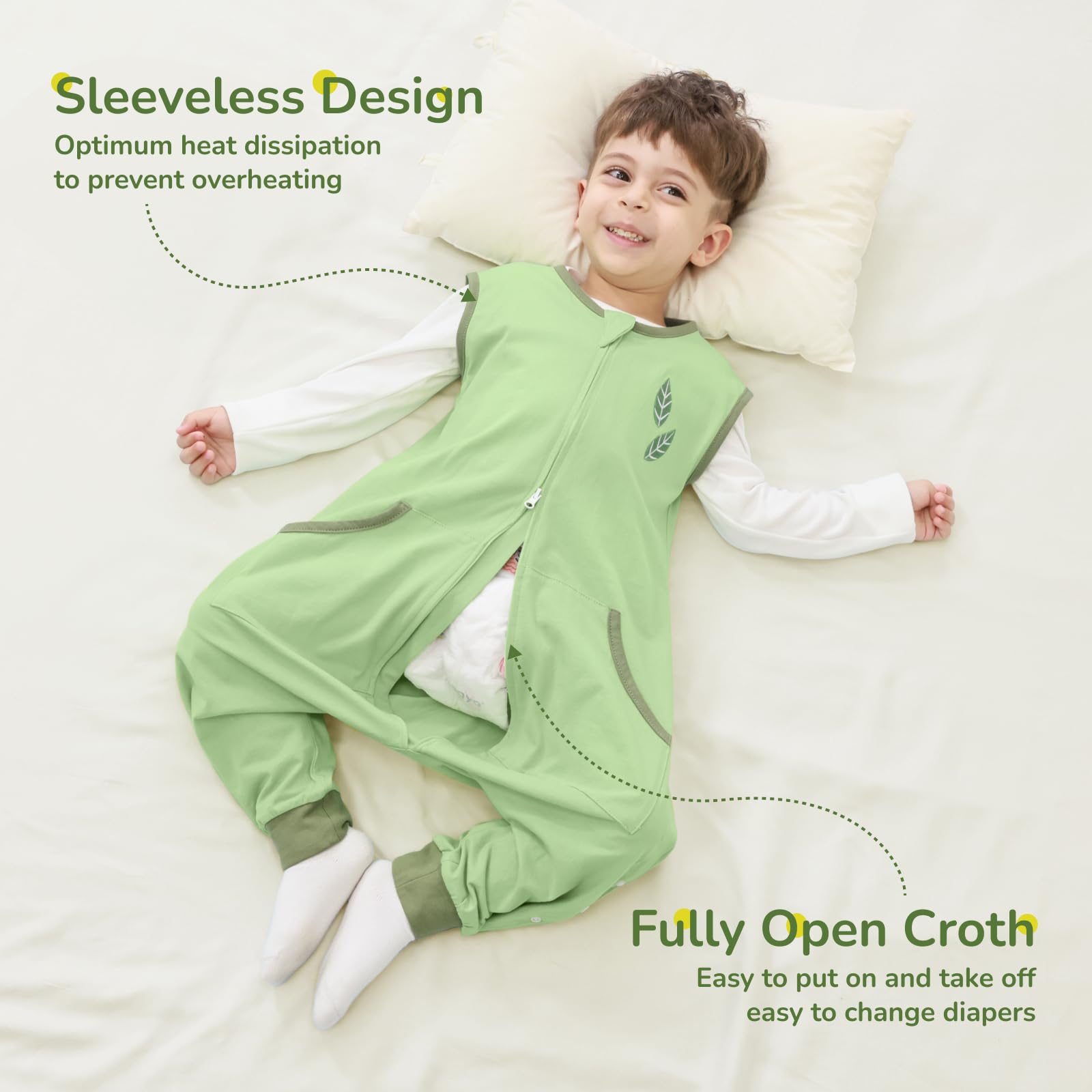 WONDAY buttery-soft breathable cotton feels gentle on skin and stays comfy all night