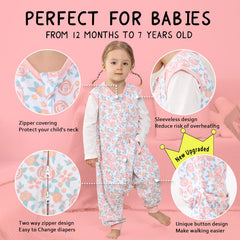 WONDAY Sleep Sack 0.5 tog warmth keeps toddlers comfortable without overheating.