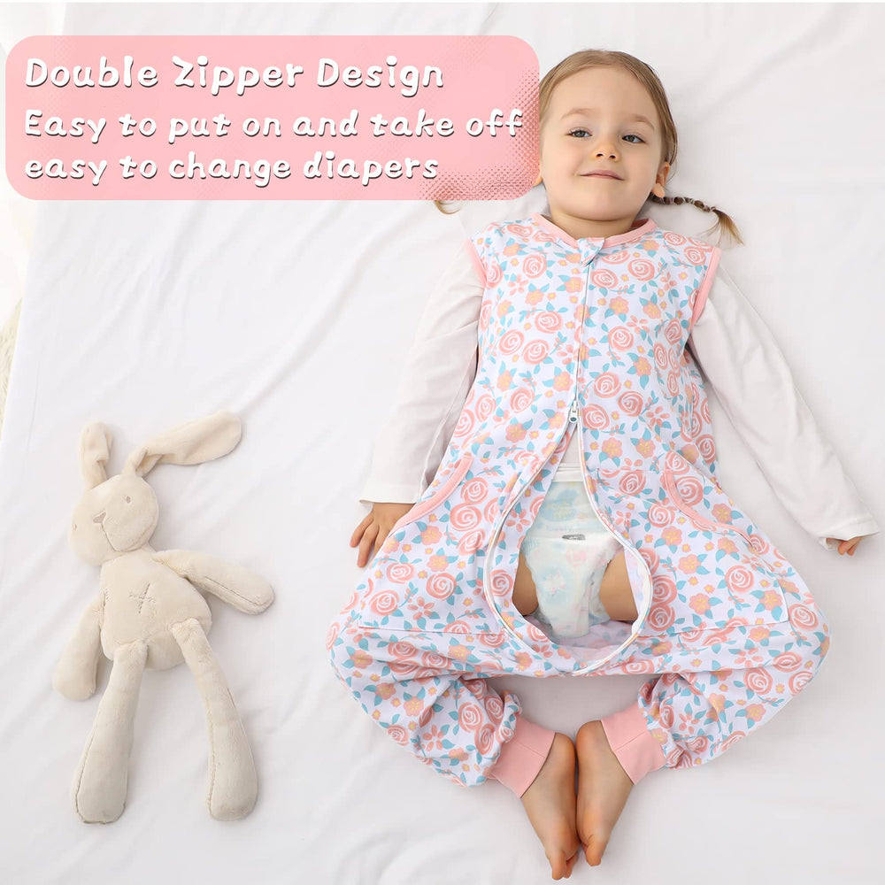 WONDAY Sleep Sack hip room design supports natural leg movement and healthy hips.