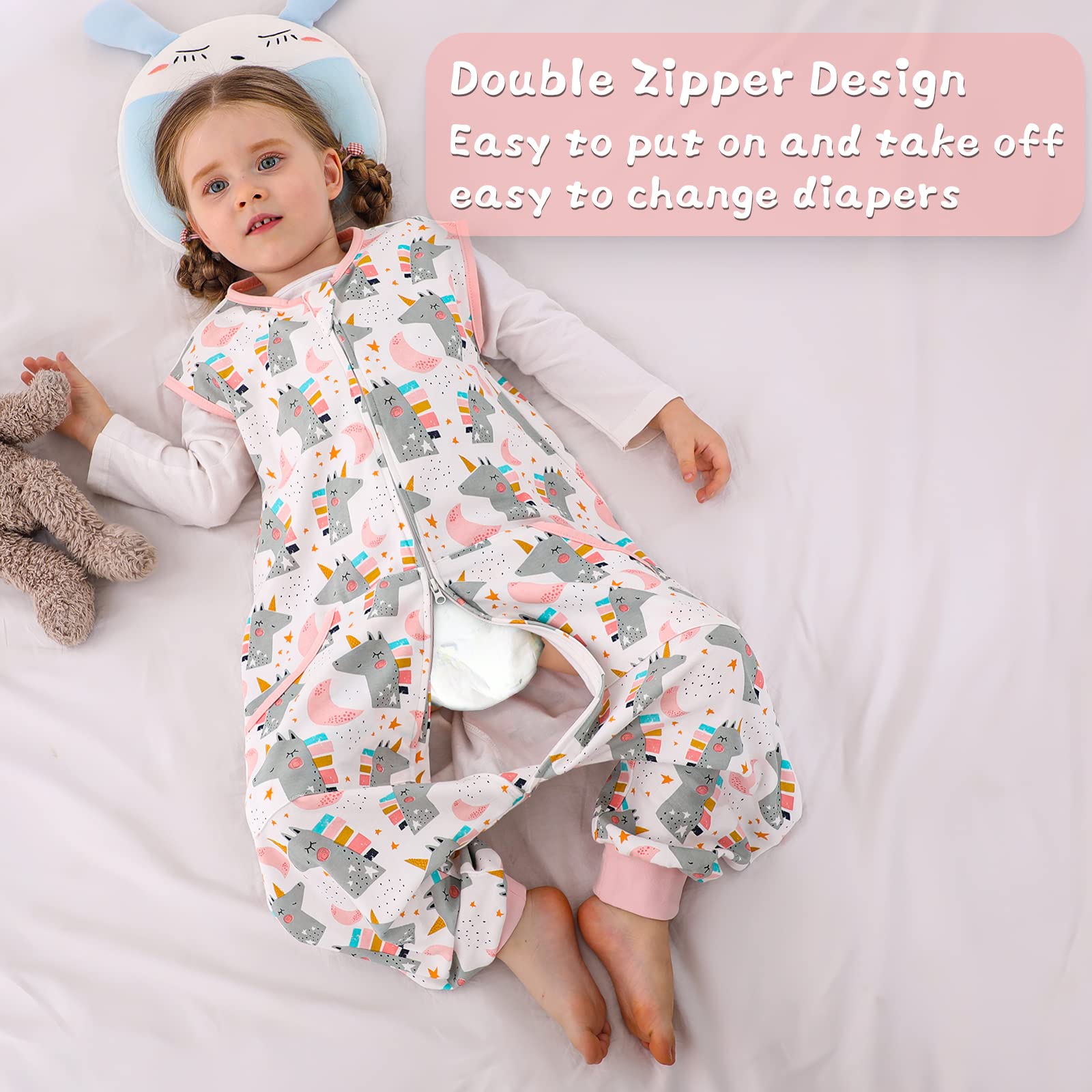 WONDAY sleeveless design image shows breathable construction reduces overheating for safe sleep.