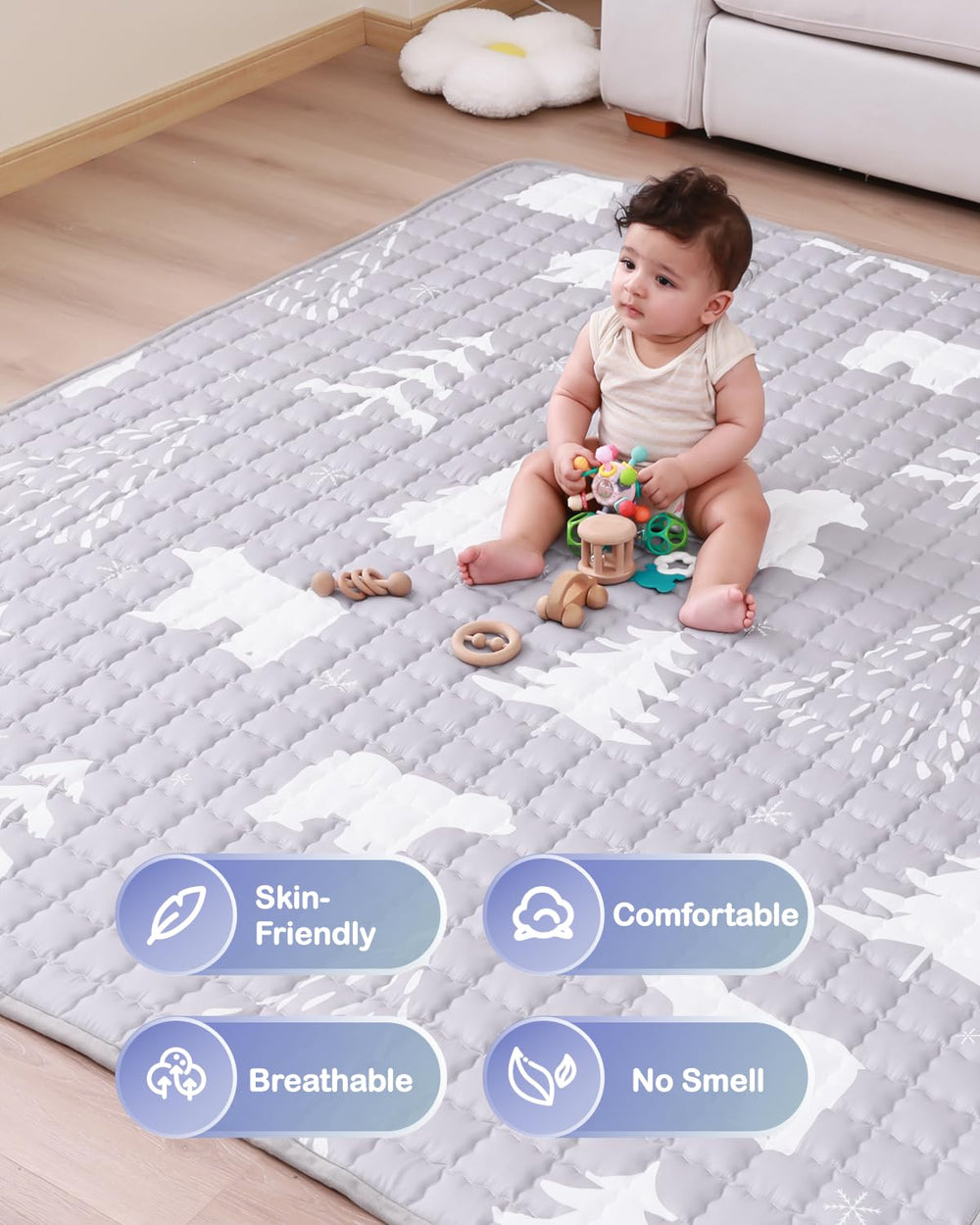 WONDAY soft superfine fiber surface feels plush and gentle.