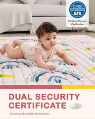 WONDAY thick baby floor playmat non-slip bottom for stability