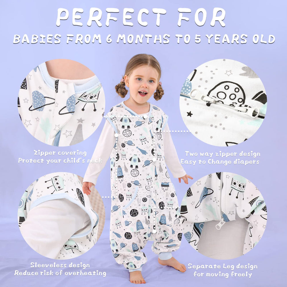 WONDAY sleep sack with feet bottom zipper reveals quick diaper changes