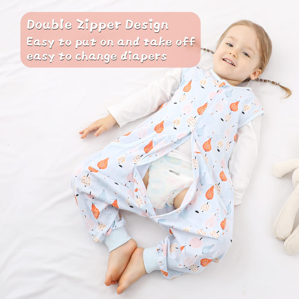 WONDAY hip-room sleep sack supports natural leg movement.