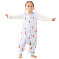 WONDAY toddler sleep sack with feet shows stand-ready design for safe movement.