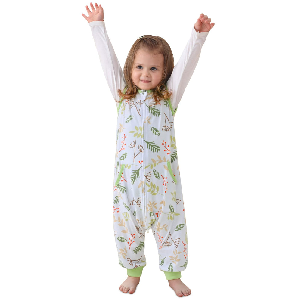WONDAY sleep sack with feet allows standing and safe movement before bed.