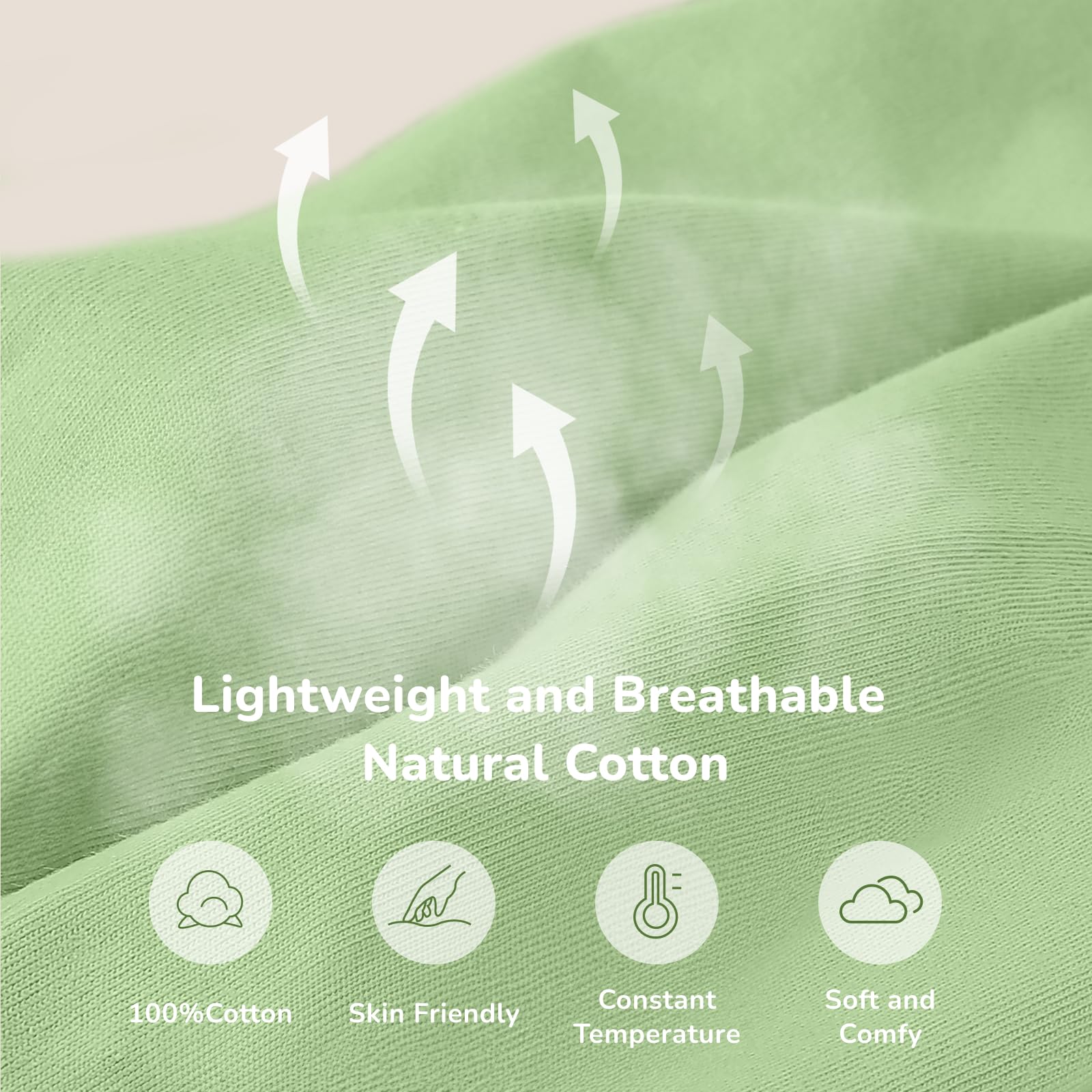 WONDAY all-season breathable fabric suits most climates and PJs underneath