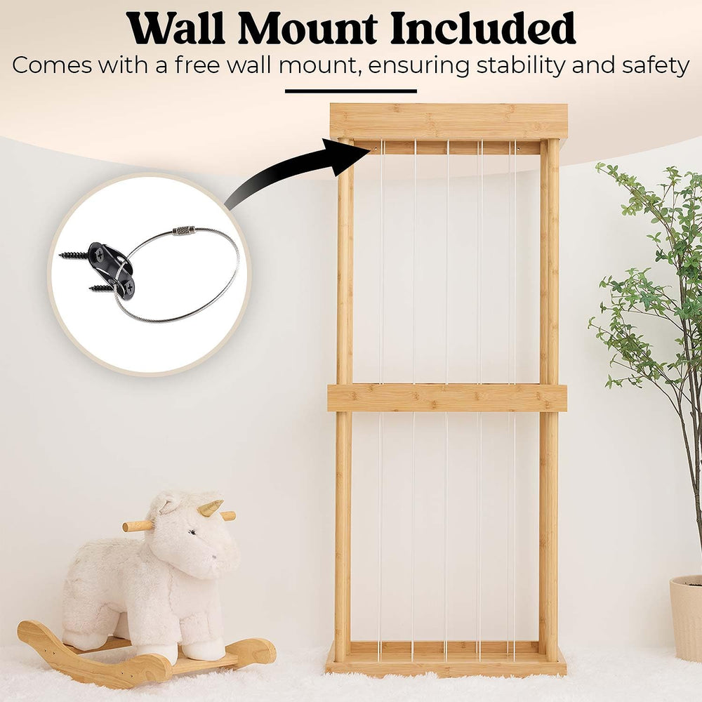 Wonder Cove bamboo zoo durable frame supports years of kids' play.