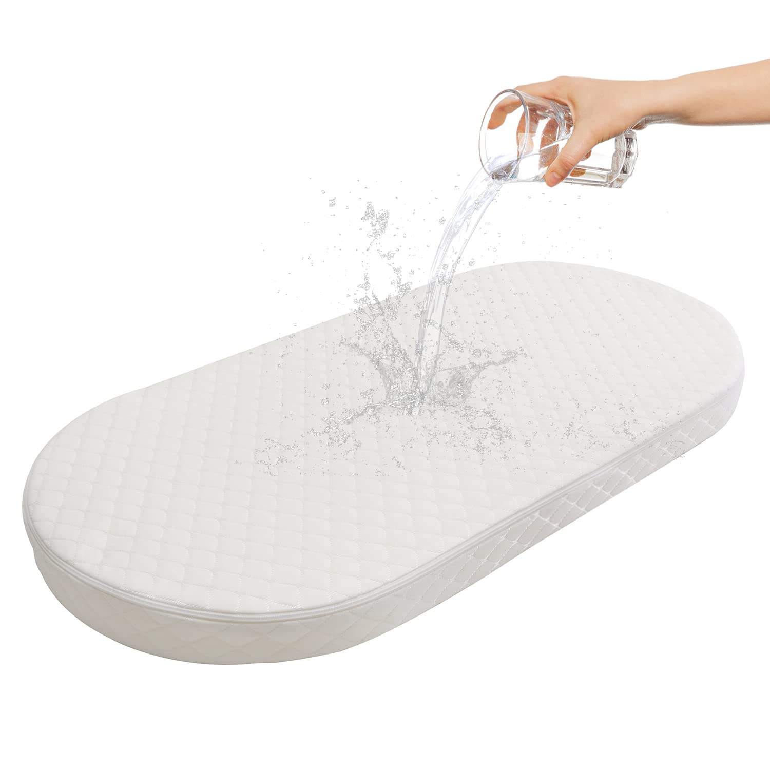 Wonder Living baby bassinet mattress breathable cover for comfortable sleep and easy cleaning