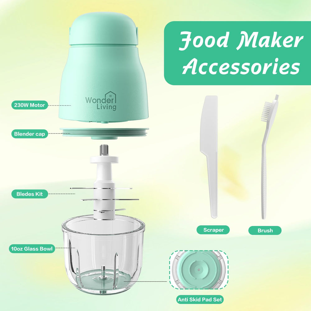 Wonder Living baby food containers set for convenient weekly meal prep.