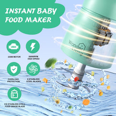 Wonder Living silicone spoon set supports precise feeding and mixing.