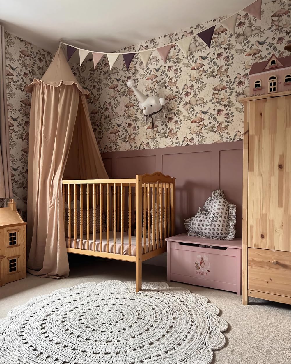 Wonder Space Nougat canopy inside view creates cozy reading nook for kids